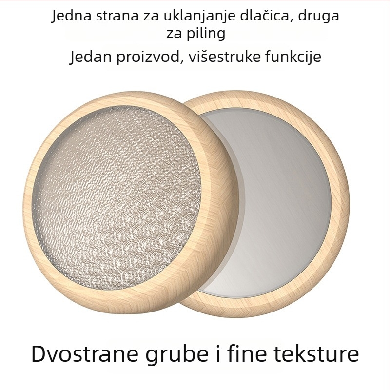 Drveni nano depilator i pilnik za stopala – 2-u-1, nježno exfolira kožu