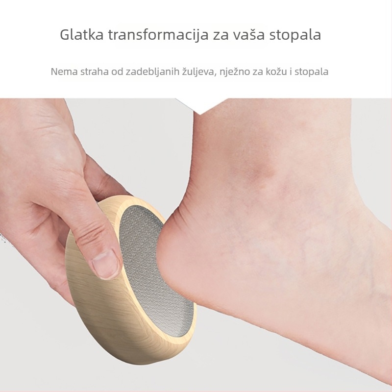 Drveni nano depilator i pilnik za stopala – 2-u-1, nježno exfolira kožu