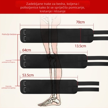 Tri-segmentne trake za korekciju držanja nogu za noge u obliku O i X, podijeljena potpore za djecu i odrasle