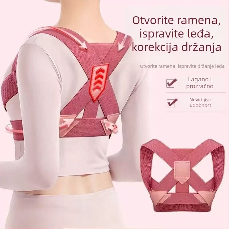 Pojas za ispravljanje držanja leđa, nevidljiv, za muškarce i žene