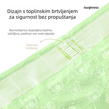 Kanta za smeće s mirisom Mugworta i repelentom protiv komaraca, kućna upotreba, sa šnurkom, zadebljana, od srednje do ekstra velike veličine