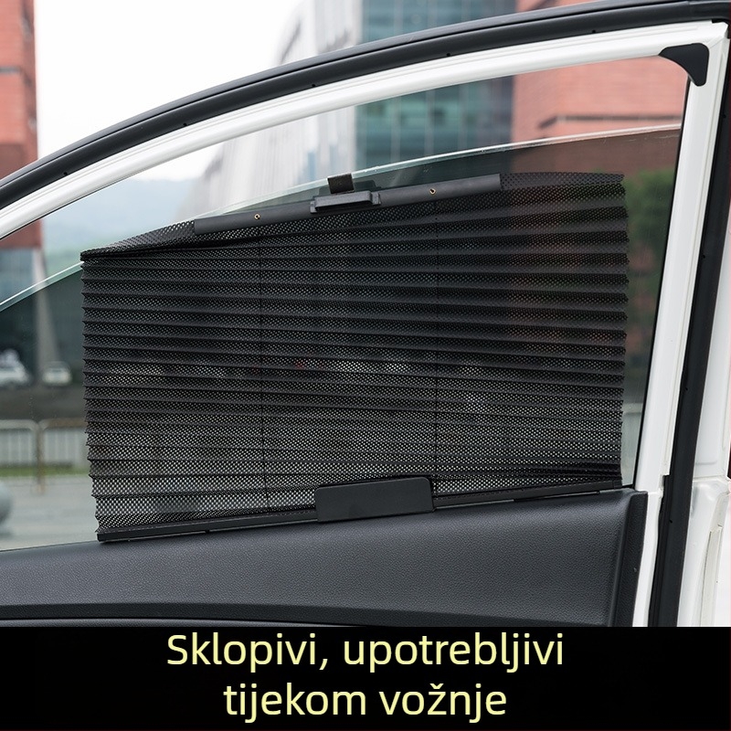 Automatske plisirane sjenilice za bočne prozore automobila