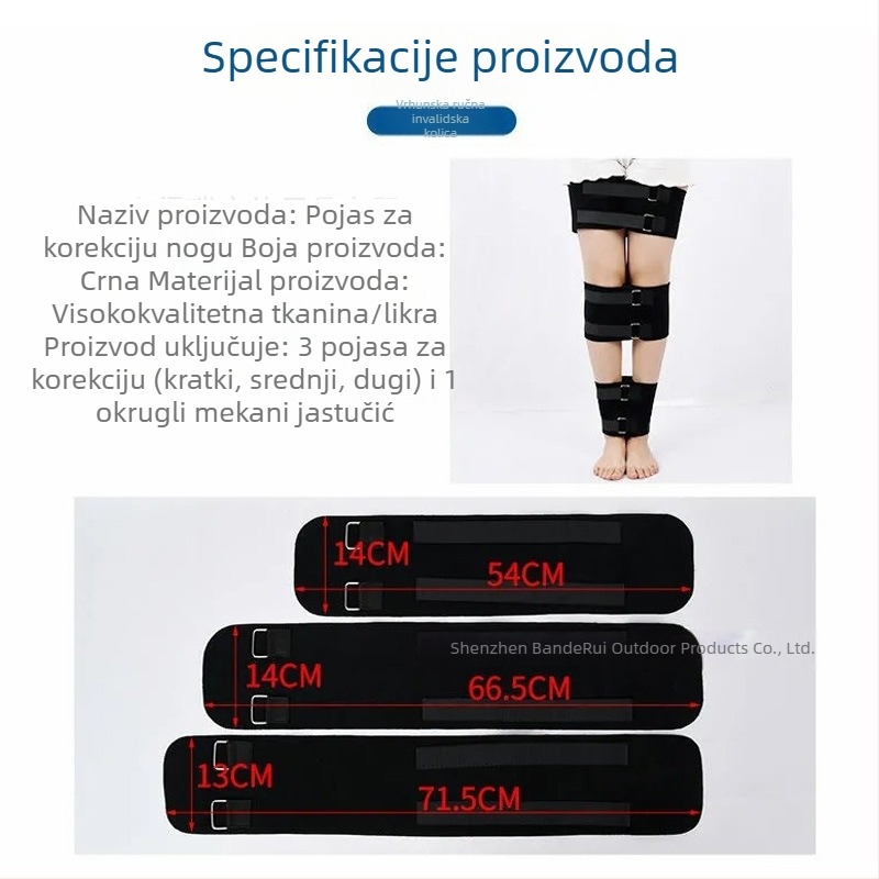 Pojas za noge za korekciju držanja, podrška za noge u obliku O i X, uređaji za ispravljanje nogu