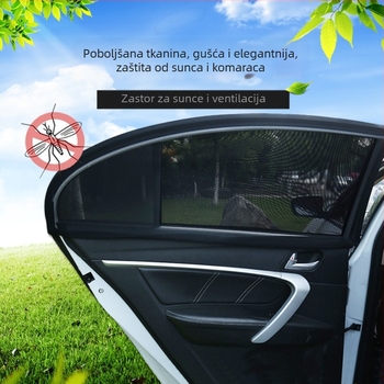 Automobilska zavjesa za sunce, crna mrežasta zaštita prozora, toplotnoizolacijska navlaka za prozor