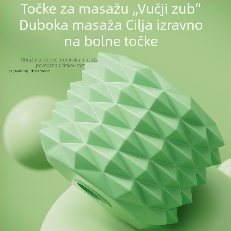 Masažni valjak za opuštanje mišića i toniziranje nogu — joga, fitness, istezanje tijela