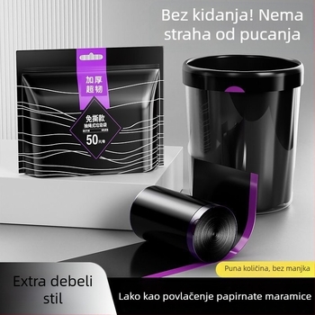 Vrećice za smeće sa šnurlom i mogućnošću vješanja, debele i veće, s ručkama, za kućnu upotrebu, studentski dom i kuhinju