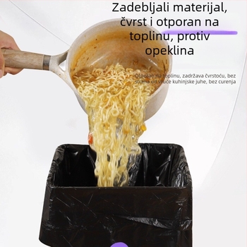 Vrećice za smeće sa šnurlom i mogućnošću vješanja, debele i veće, s ručkama, za kućnu upotrebu, studentski dom i kuhinju