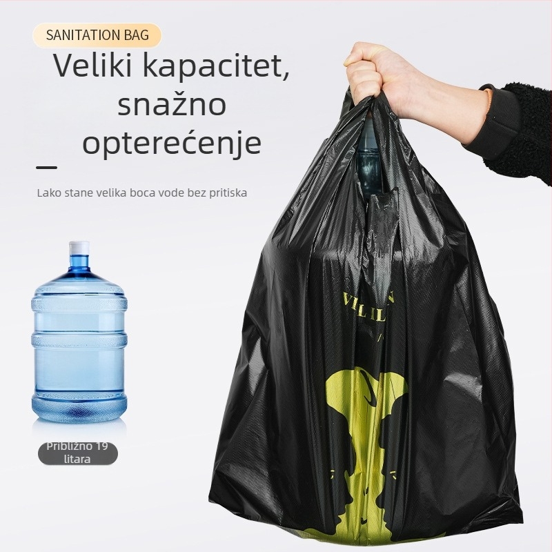 Kuhinjske vreće za smeće u stilu prsluka, velike plastične vreće, ekstra debele, jednokratne