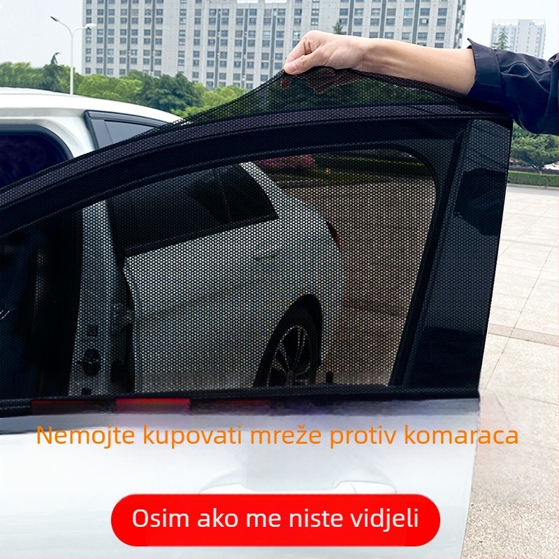 Automobilska mreža protiv komaraca za prozor s sjenilom i ventilacijom