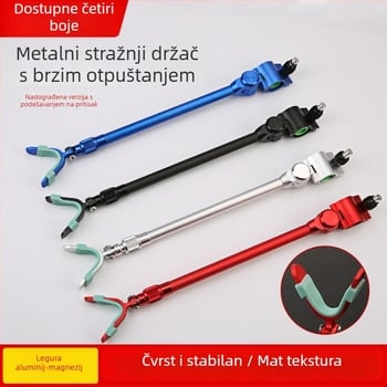 Držač štapova od aluminijsko-magnezijskog legura sa sustavom brzog otpuštanja, stražnje vješanje, univerzalna glava držača štapa, ribolovni dodaci
