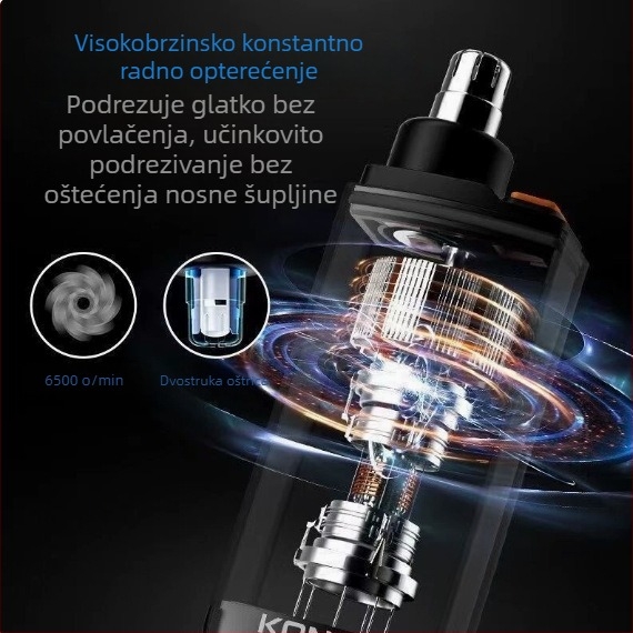 Muški trimer za nos, prijenosni alat za čišćenje nosa, električni prijenosni trimer