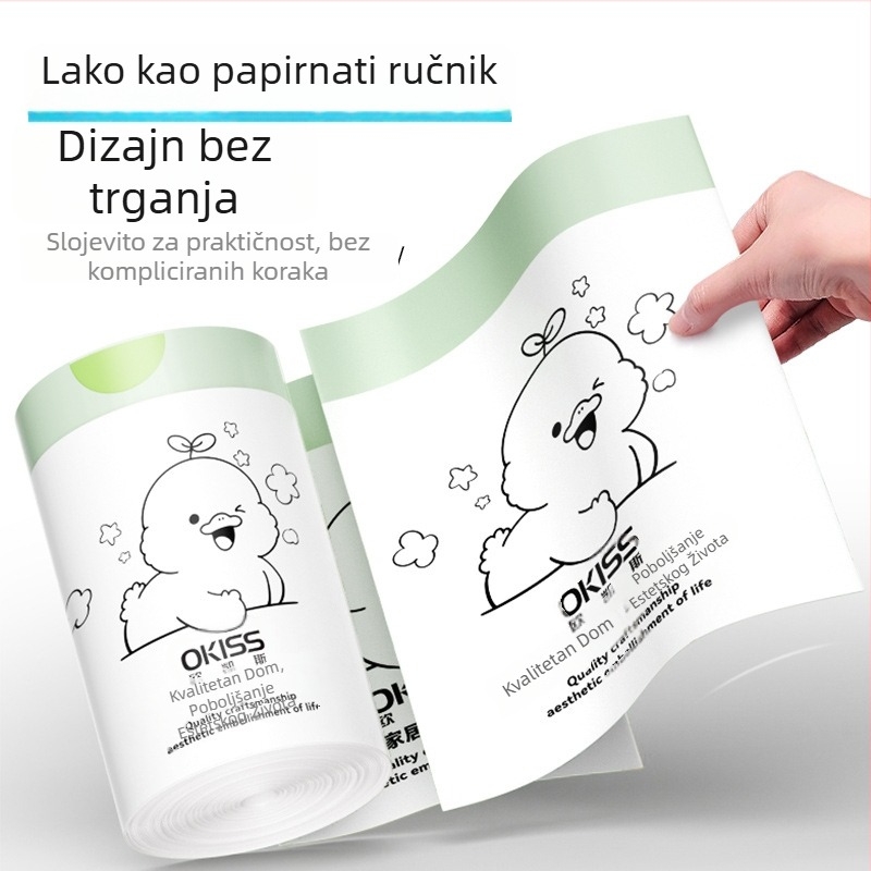 Smeće vrećice sa šnuralom, kućna upotreba, debeli, ekološki prihvatljive, velike za kuhinju, HDPE vreće