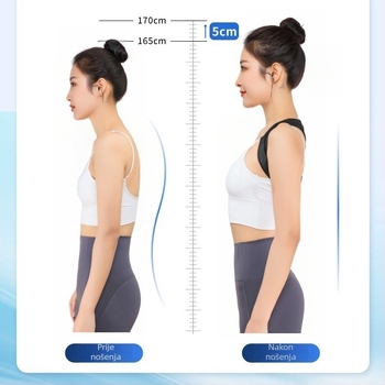 Shimili Y stil korektor držanja za odrasle, unisex pojas za ispravljanje držine