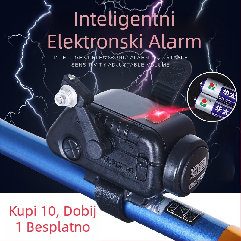 Automatski elektronički alarm za pecanje sa senzorom za morsku štapu, visoka osjetljivost, vodootporni zvonić