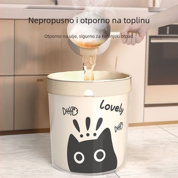 Crna mačka Debele plastične vrećice sa šnurovanjem za kućnu upotrebu, dom za studente i kuhinju, velika veličina
