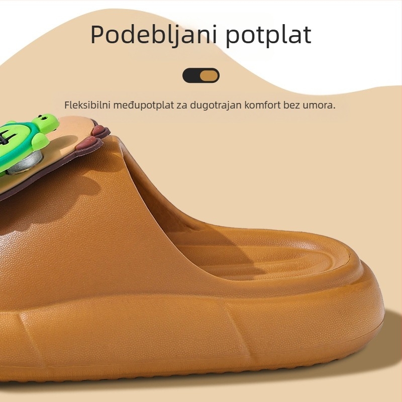 Dječje EVA papuče s kapibara motivom – protuklizne sandale za ljeto, kod kuće i u kupaonici