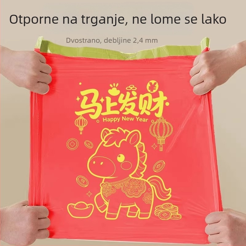Limitirane vrećice za smeće Godina konja, samouzavirujuće za kućnu upotrebu, pogodne za vjenčanja, ured i dom studenta