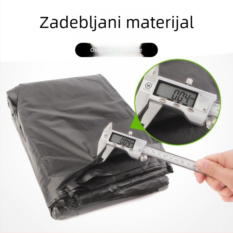 Velike crne vreće za kućni otpad, za kuhinju, debele, za kućnu uporabu, 50 komada u paketu