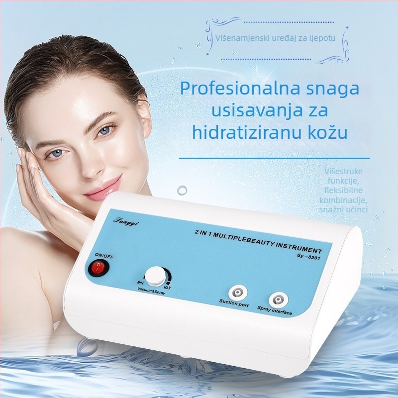 Četiri u jednom kozmetičkom uređaju: usisavanje crnih točaka, čišćenje pora, hidratantni sprej, gua sha masaža i oksigen infuzija za dubinsko čišćenje kože