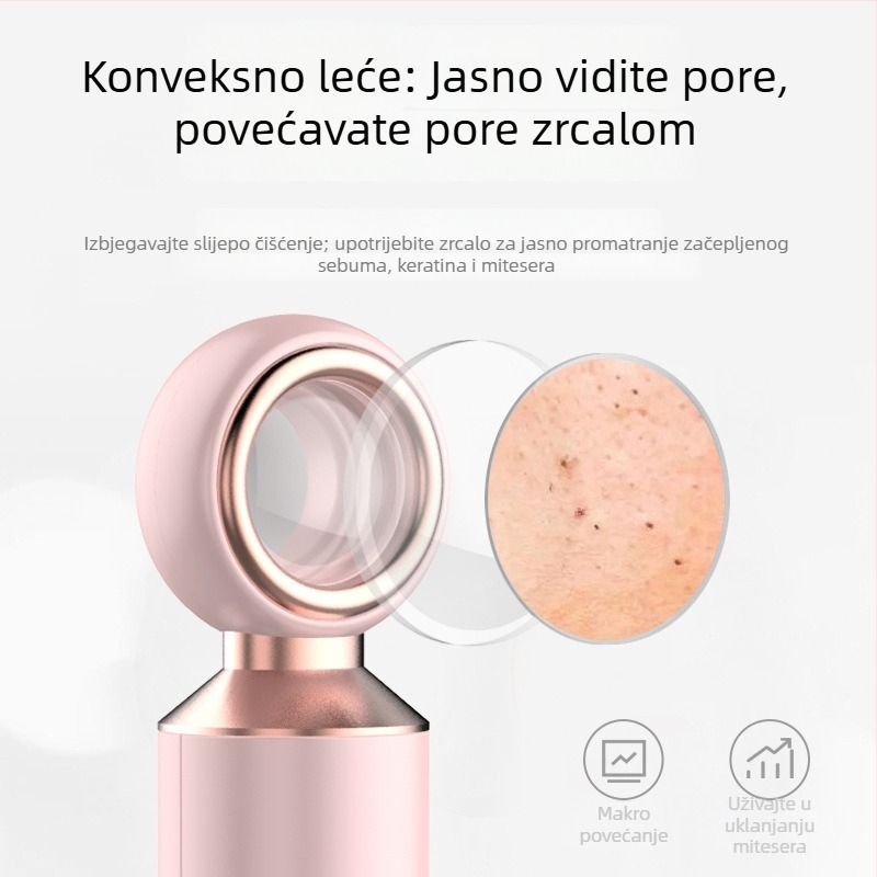 Vizualni električni uređaj za uklanjanje crnih točkica, s jakim usisom, čišćenje pora i uklanjanje akni