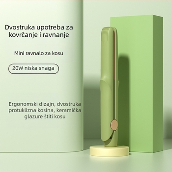 Mini električni uvijač i pegla za kosu – kompaktna dvostruka funkcija
