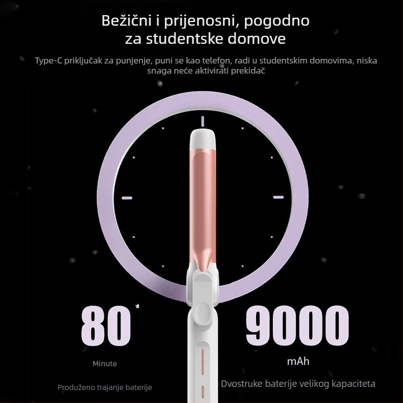 Bežični uvijač za kosu s ionizacijom, tri u jednom, brzo zagrijavanje na visoku temperaturu, USB punjenje