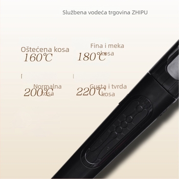Rotirajući uvijač za kosu za profesionalnu upotrebu u salonu, veliki kovrče, turmalin-keramički valjak, 110–240V, 60W, višestruka kontrola temperature