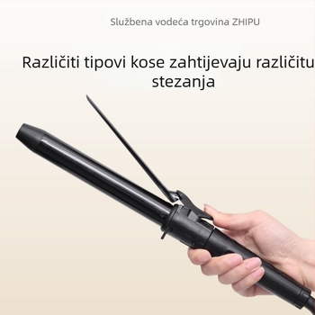 Rotirajući uvijač za kosu za profesionalnu upotrebu u salonu, veliki kovrče, turmalin-keramički valjak, 110–240V, 60W, višestruka kontrola temperature