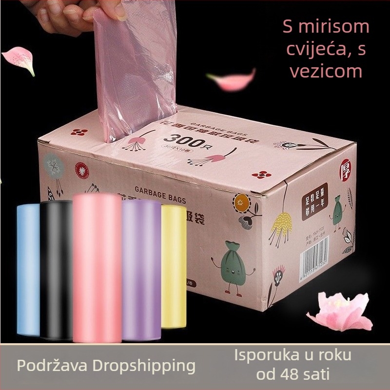 Debele prozirne jednokratne vreće za kućanske otpadke, protiv kapanja, za dom, ured i kuhinju
