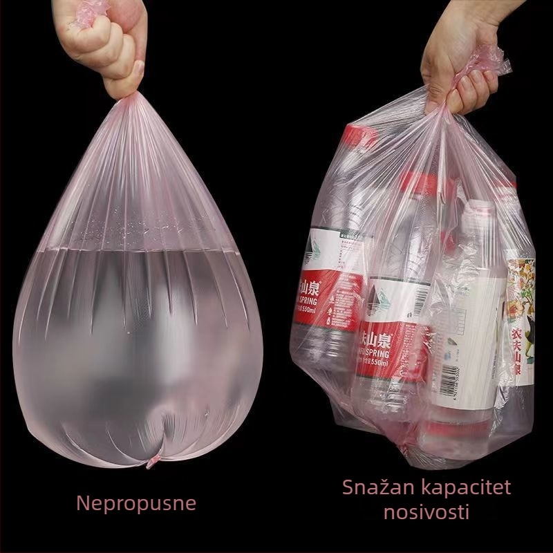 Debele prozirne jednokratne vreće za kućanske otpadke, protiv kapanja, za dom, ured i kuhinju