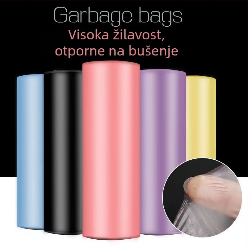 Debele prozirne jednokratne vreće za kućanske otpadke, protiv kapanja, za dom, ured i kuhinju