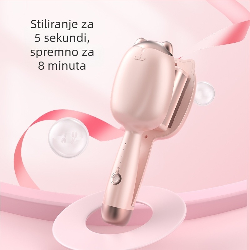 Uvijač za kosu u obliku mačje šape sa vodnim valovima