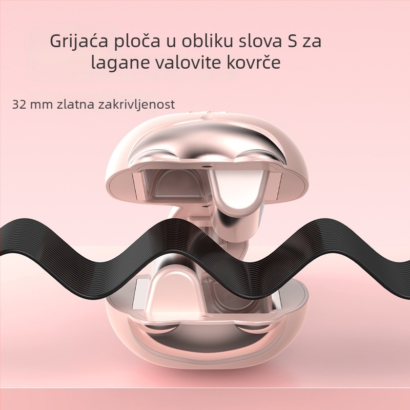 Uvijač za kosu u obliku mačje šape sa vodnim valovima