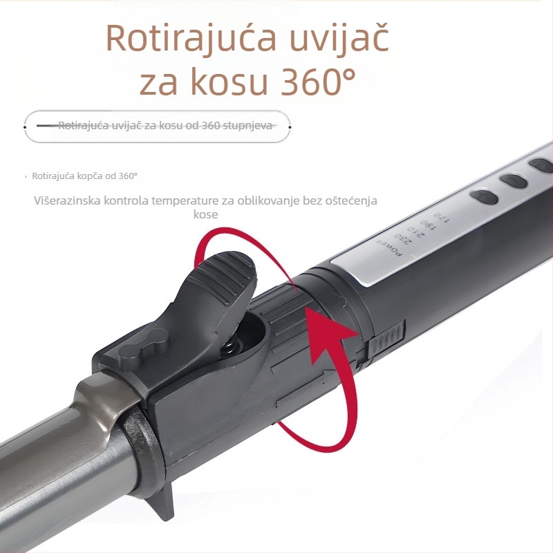 Rotirajući električni uvijač za kosu, 32 mm cilindar, profesionalni studijski alat za šminkere, mali ultra-fini uvijač