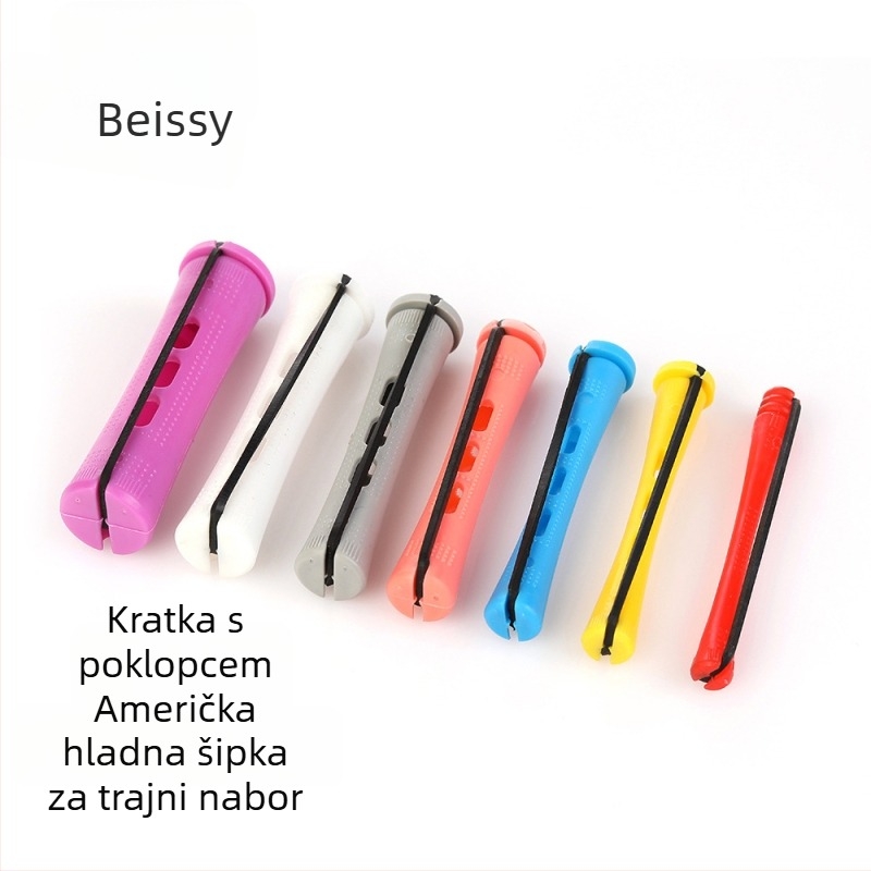 Cilindrični uvijač s poklopcem, plastični, više veličina, alat za kosu