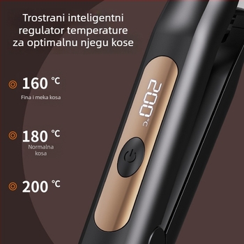 3-u-1 bežični uređaj za ravnanje i kovrčanje kose s zamjenjivim glavama