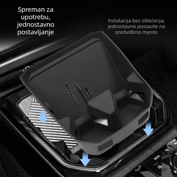 Silikonska unutarnja prostirka za BMW X3 – bežično punjenje, držač za čaše, protuklizna i zaštita od prašine