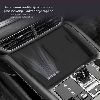 Silikonska protuklizna podloga za bežično punjenje, HiAce 07EV 2024–2025, unutarnja oprema za središnju konzolu