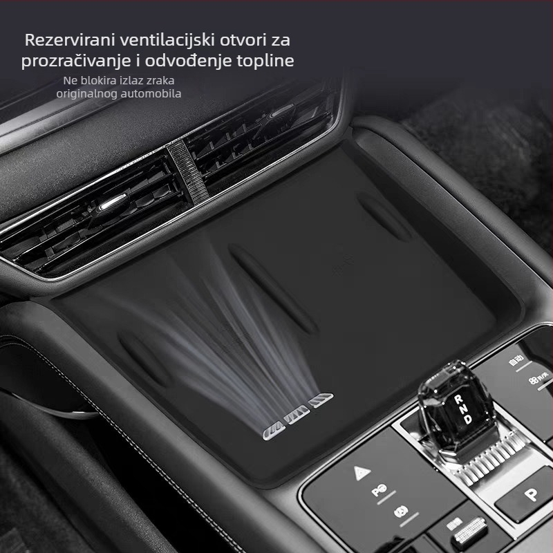 Silikonska protuklizna podloga za bežično punjenje, HiAce 07EV 2024–2025, unutarnja oprema za središnju konzolu