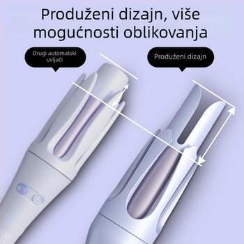 Nova potpuno automatizirana uvijač za kosu s 32 mm nastavkom za velike kovrče i valove, nježna prema kosi, niska potrošnja energije