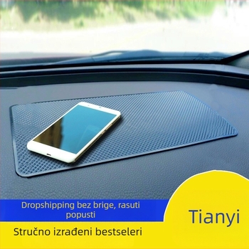 Silikonska protuklizna podloga za telefon u automobilu – srednja konzola i ploča, otporna na visoke temperature, dekorativna i skladišna podloga