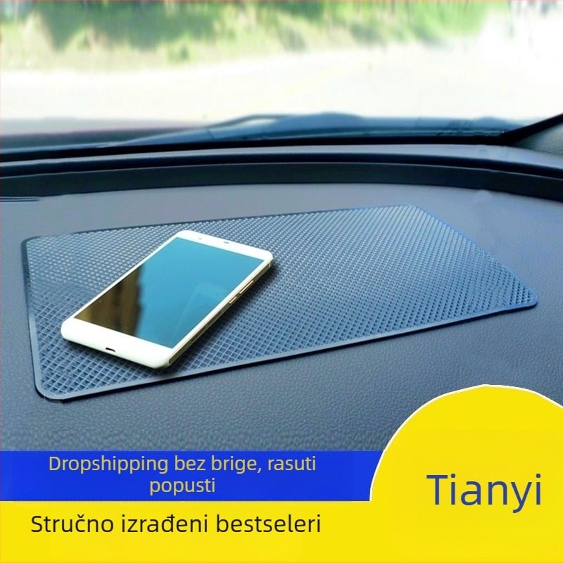 Silikonska protuklizna podloga za telefon u automobilu – srednja konzola i ploča, otporna na visoke temperature, dekorativna i skladišna podloga