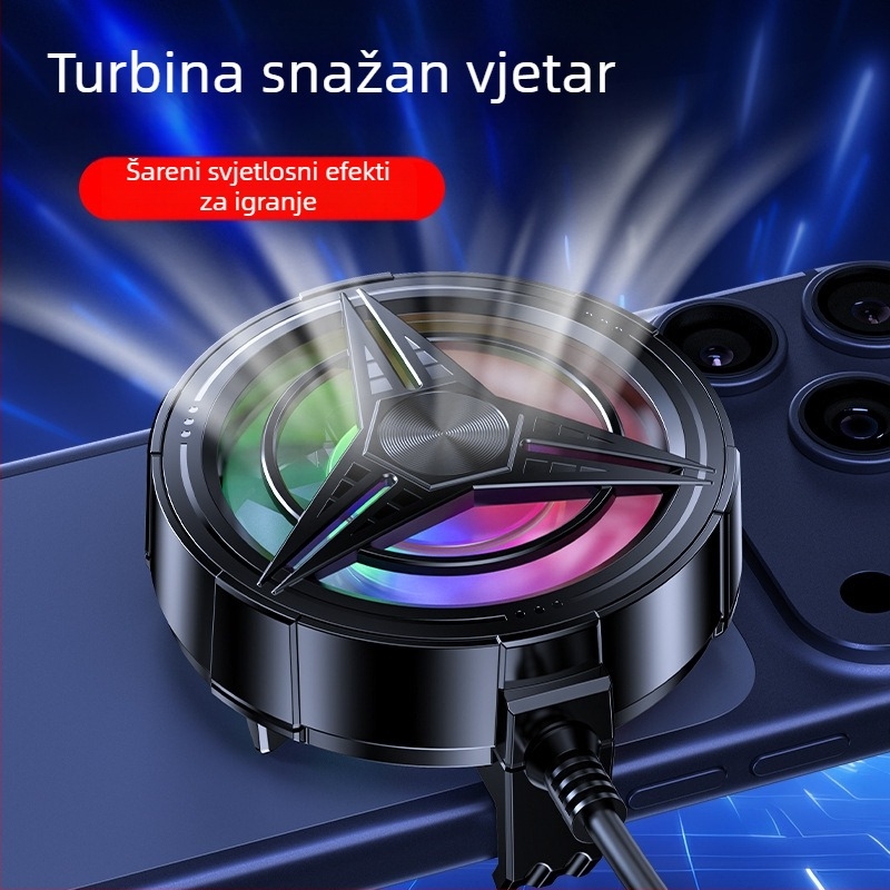TL11 hladnjak za telefon s klipsom, zračno hlađenje, šarene svjetla, tih rad, snažan protok zraka