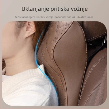 Auto jastuk za vrat i lumbalnu potporu od memorijske pjene