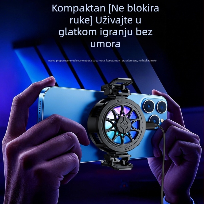 Magnetski poluvodički hladnjak za mobitel, tih stražnji klip za igranje i prijenos uživo, univerzalan za tablete