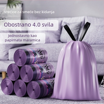 Kese za smeće sa šnurlom za kućnu upotrebu – debele, izdržljive, za kuhinju i dnevni boravak, automatsko zatvaranje