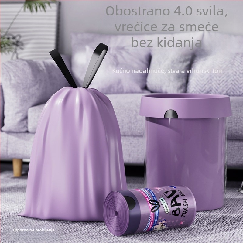 Kese za smeće sa šnurlom za kućnu upotrebu – debele, izdržljive, za kuhinju i dnevni boravak, automatsko zatvaranje