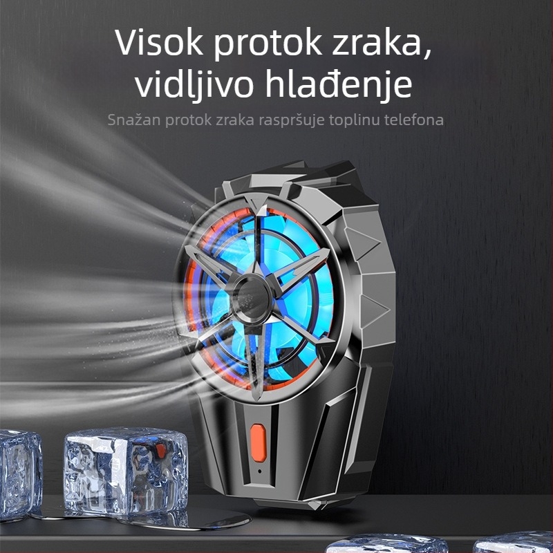 X52A prijenosni hladnjak za mobitel, univerzalan, dvije brzine, prenosiv i brzo hlađenje