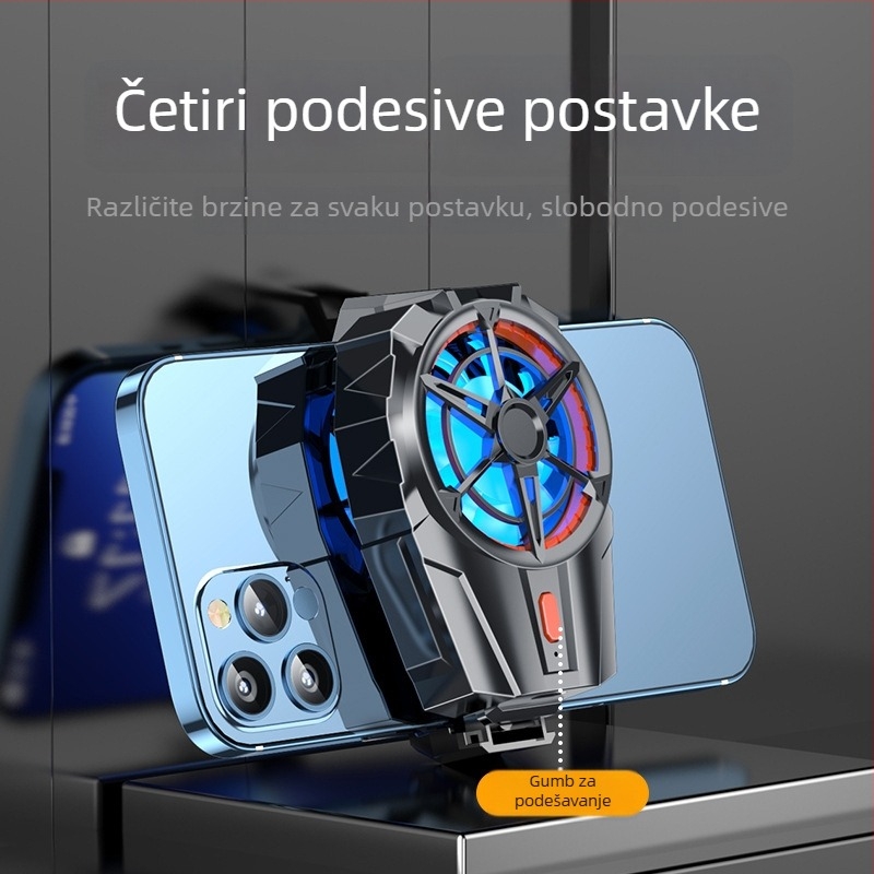 X52A prijenosni hladnjak za mobitel, univerzalan, dvije brzine, prenosiv i brzo hlađenje