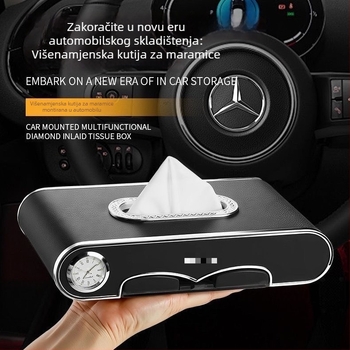 Visokokvalitetna kutija za maramice za automobil, montirana na sjedalo, višenamjenski držač maramica